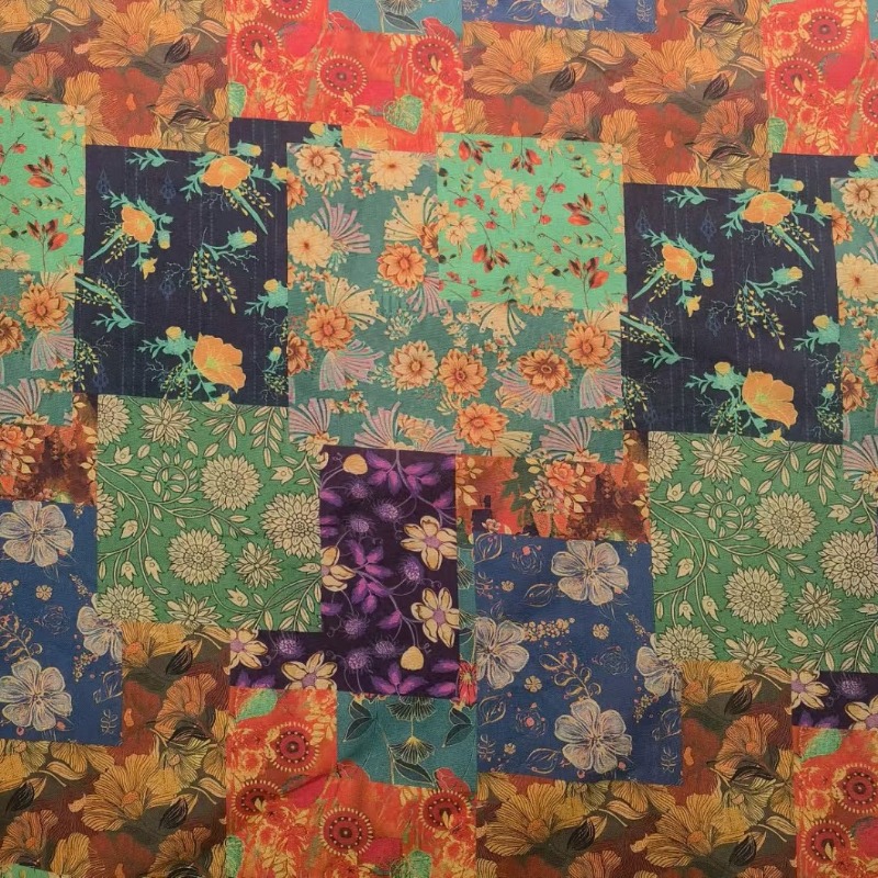 Linen Table Runner - Tissu imprimé en coton et lin