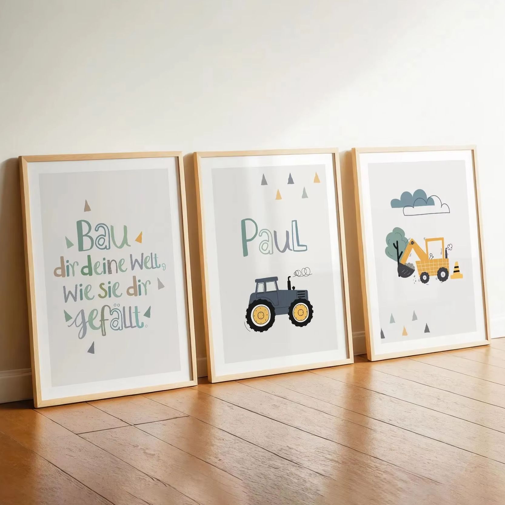 Home Decor Theme - Lot de 3 affiches murales en