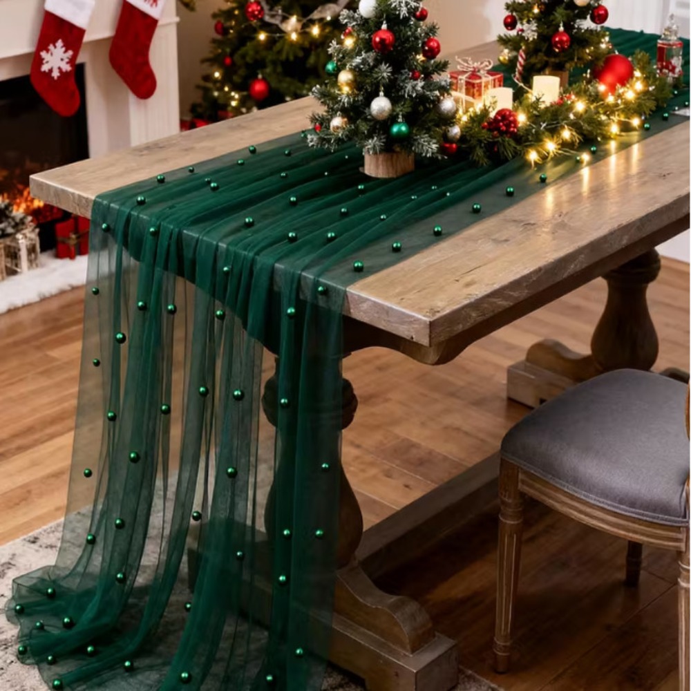 Linen Table Runner - Chemin de table de mariage de