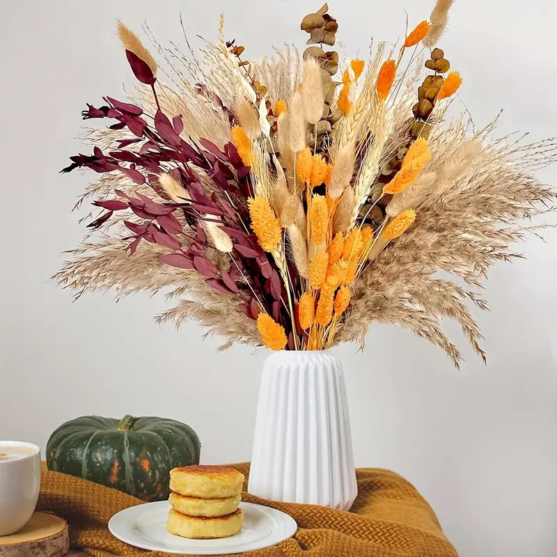 Pampas Grass Decor - Combinaison de décoration de roseaux de
