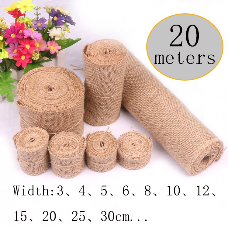 Linen Table Runner - Ruban en toile de jute naturelle