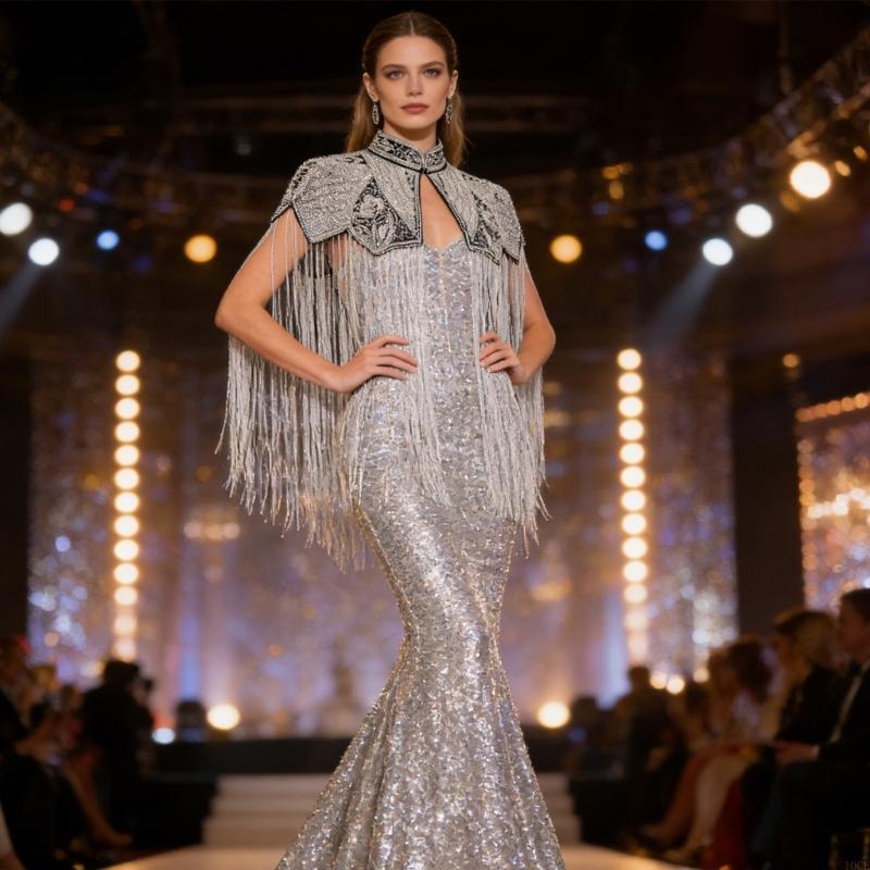 Home Decor Indonesia - Châle étole à franges avec charme