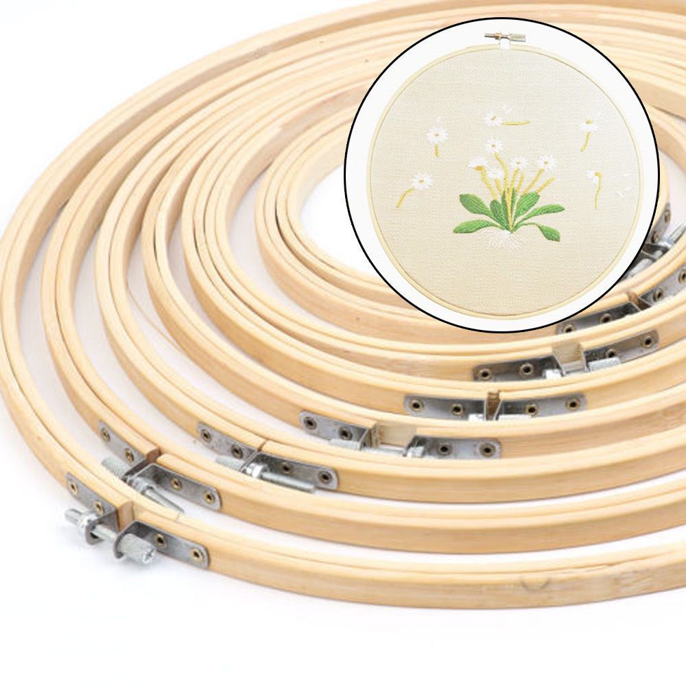 Bamboo Photo Frame - Cercle de broderie en bambou pour