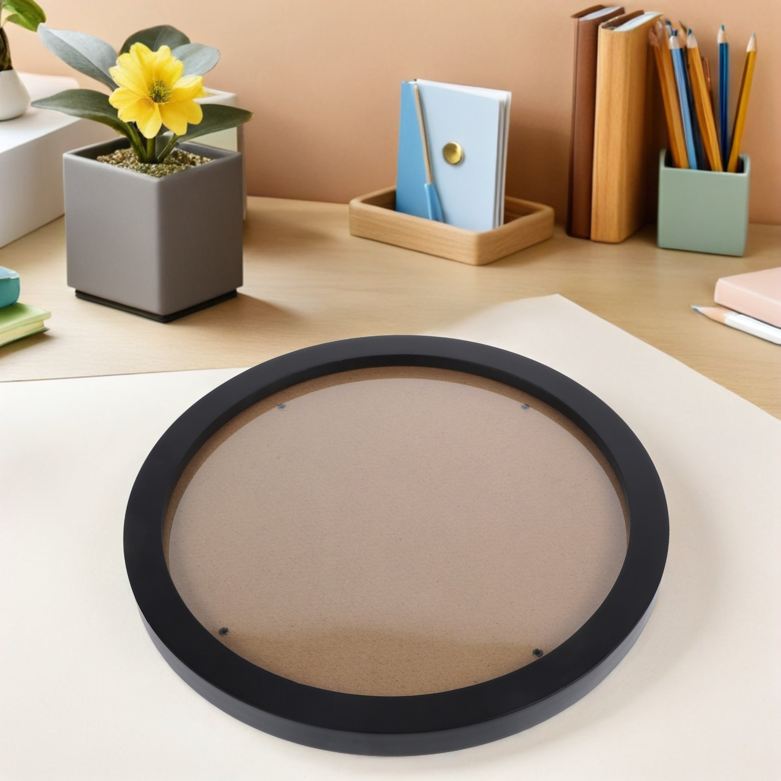 Cadre de présentation rond pou - Bamboo Photo Frame avis et prix