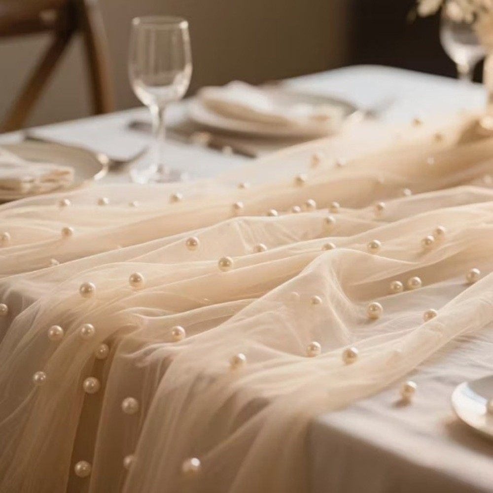 Chemin de table de mariage de  - Linen Table Runner avis et prix
