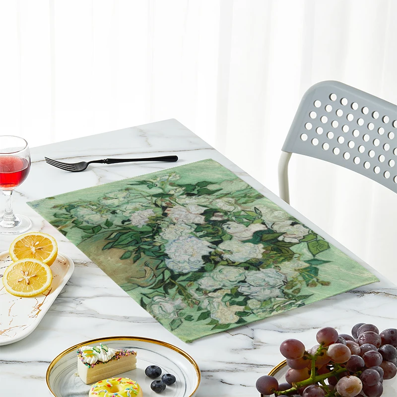 Nouveau Van Gogh peinture à l' - Linen Table Runner avis et prix