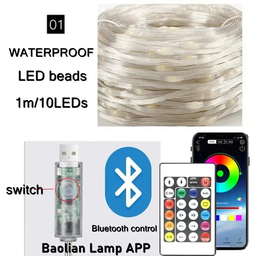 Guirlande lumineuse LED RGB WS - Home Decor Free App avis et prix
