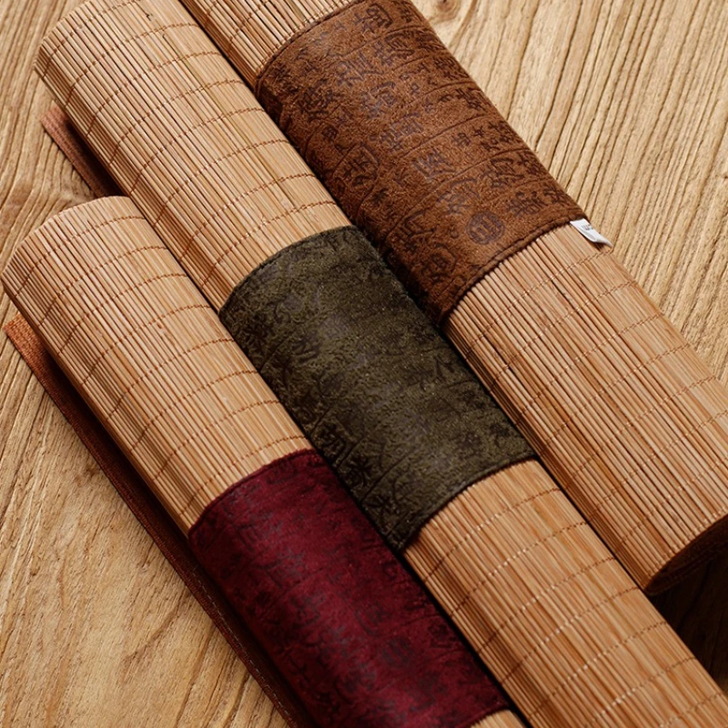 Tapis de thé en bambou, chemin - Linen Table Runner avis et prix