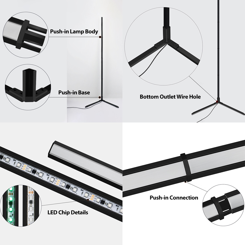 Lampe sur pied LED RGBIC Tuya  - Home Decor Free App avis et prix