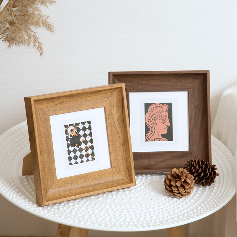 Cadre Photo carré minimaliste, - Bamboo Photo Frame avis et prix