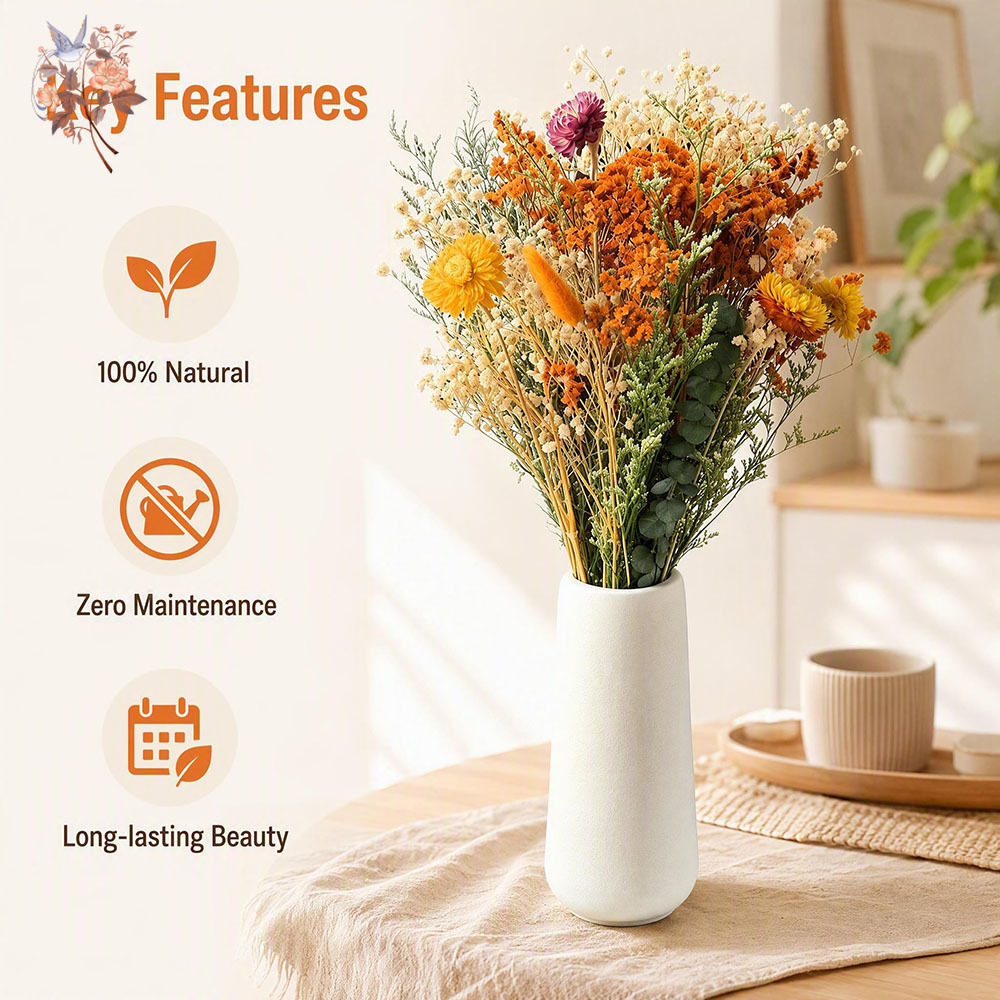 Bouquet de fleurs séchées d'au - Pampas Grass Decor avis et prix