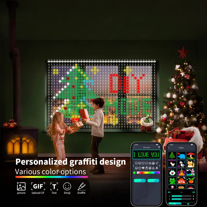 Rideau lumineux intelligent à  - Home Decor Free App avis et prix