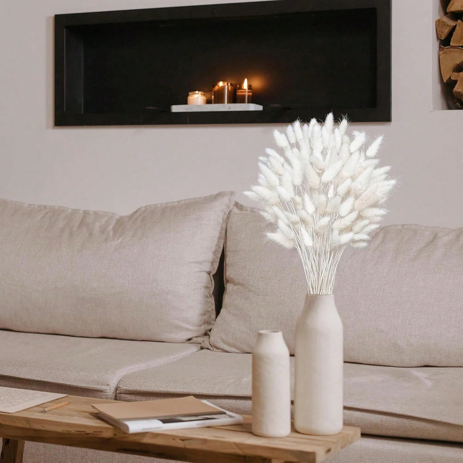 120 pièces d'herbe de Pampa sé - Pampas Grass Decor avis et prix