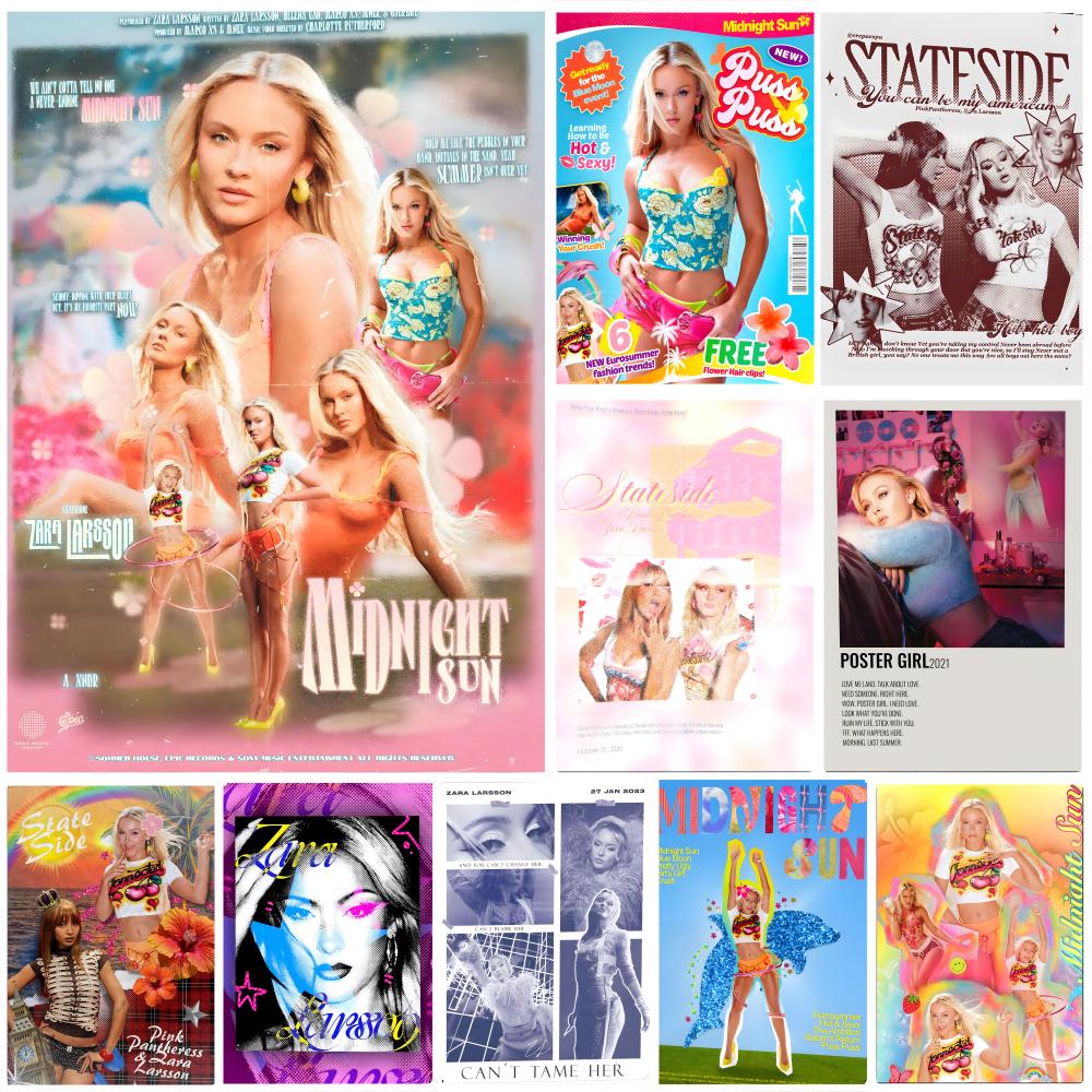 Affiche Singer Z-Zara L-Larsso - Home Decor Za avis et prix