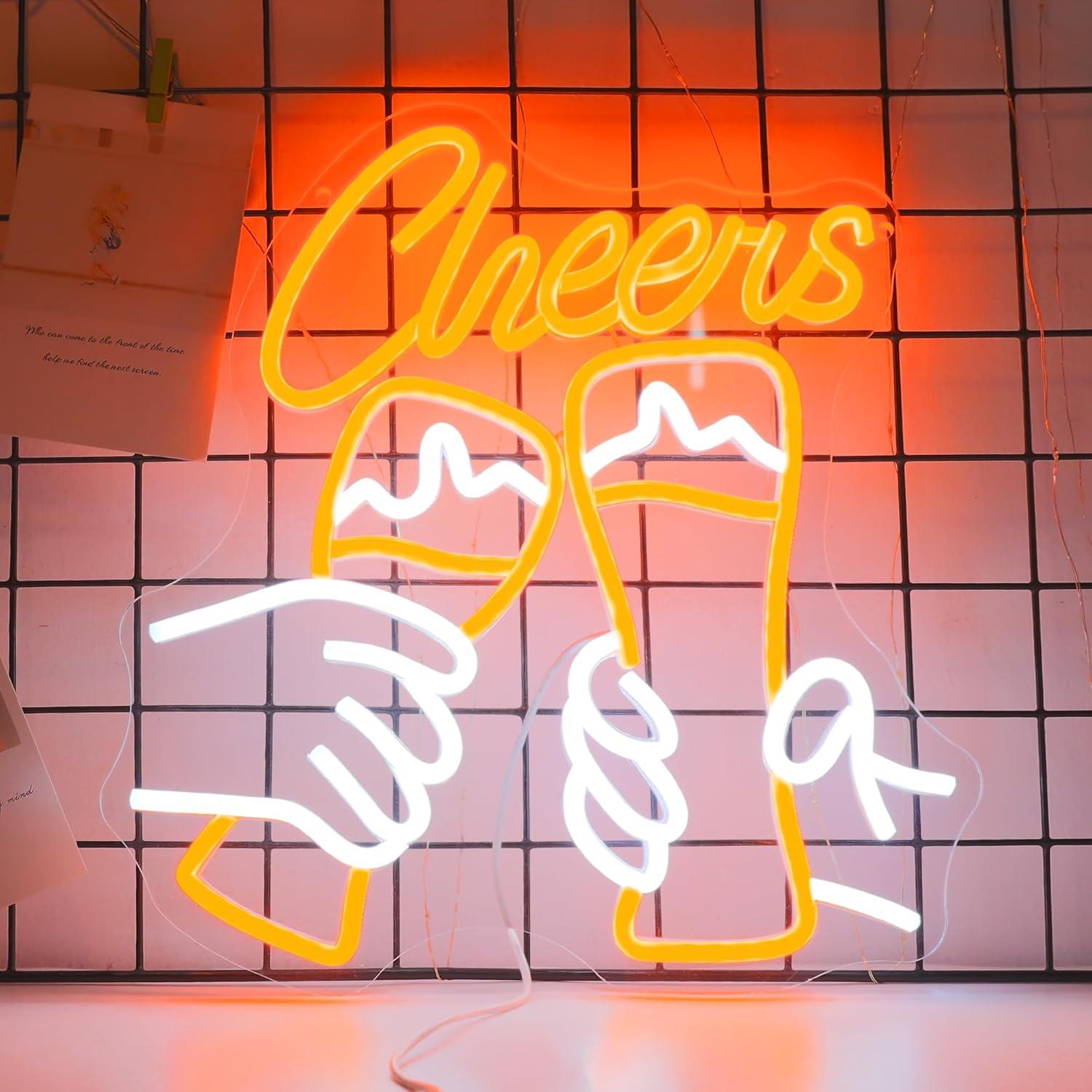 Enseigne néon « Cheers Cocktai - Home Decor Theme avis et prix
